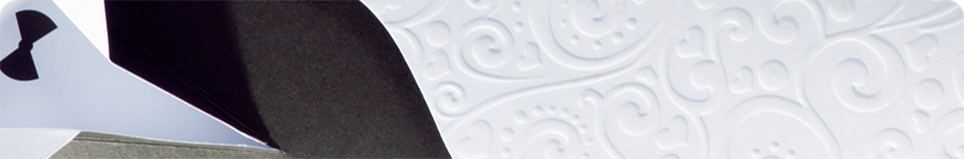 Hochzeitseinladungen, Schmuckbild oben