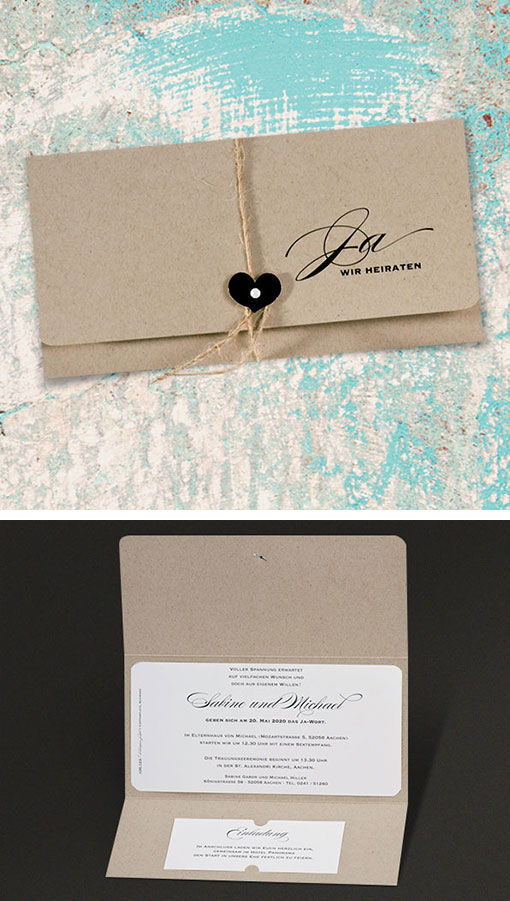 Hochzeitseinladungen Schmuckbild