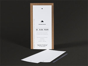 Vintage-Einladungskarten, origineller Anhänger - Detail 2 – vergrößerte Abbildung Vintage-Einladungskarten, origineller Anhänger - Detail 2