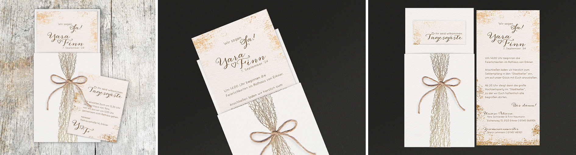 Hochzeitseinladungen  Schmuckbild