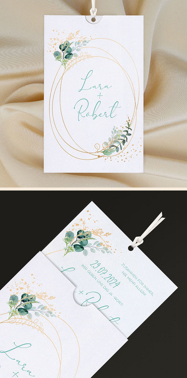 Hochzeitseinladungen Schmuckbild
