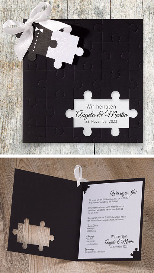 Hochzeitseinladungen Schmuckbild