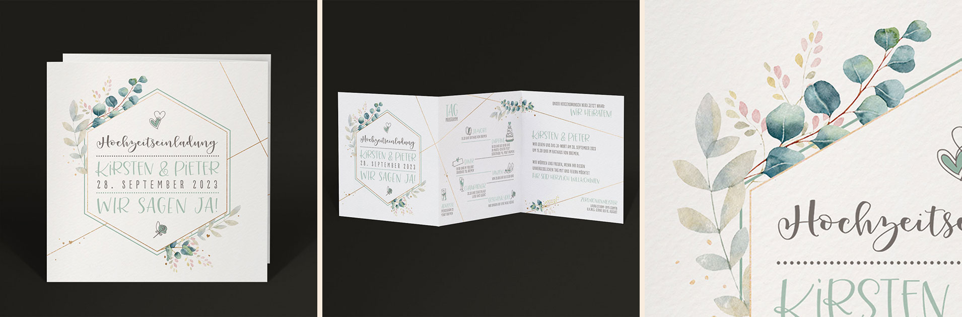 Hochzeitseinladungen Schmuckbild