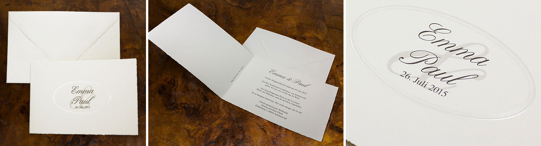 Hochzeitseinladungen  Schmuckbild