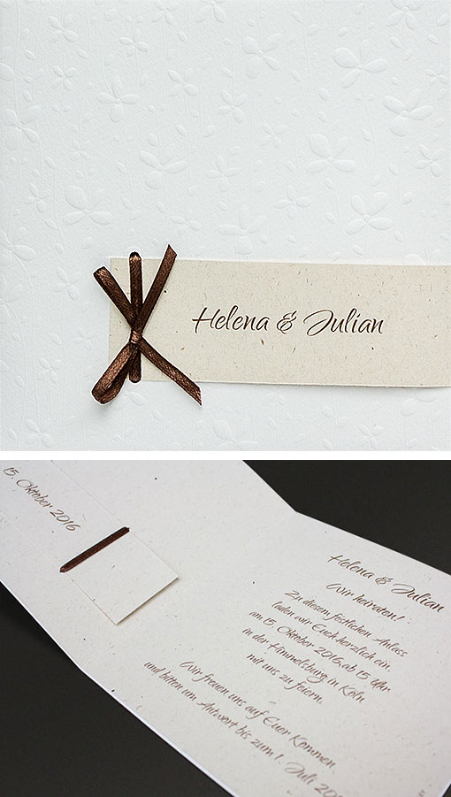 Hochzeitseinladungen Schmuckbild