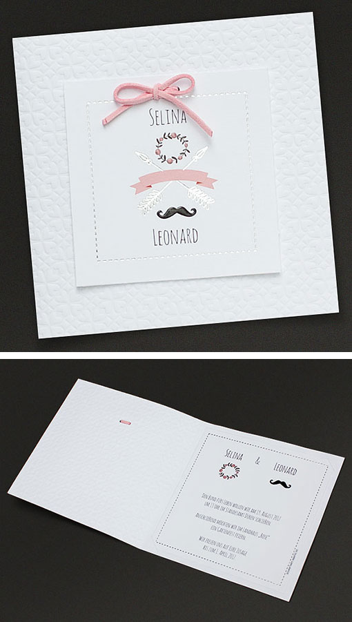 Hochzeitseinladungen Schmuckbild